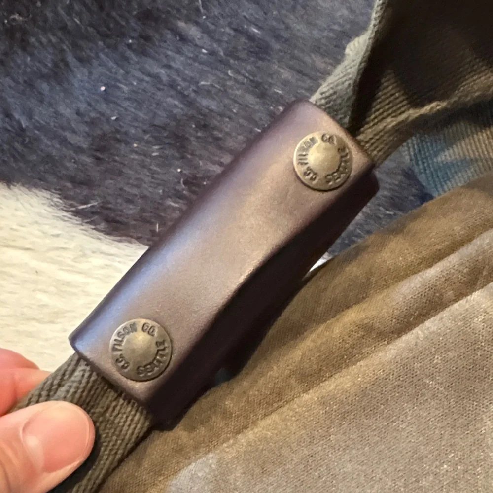 NWT Filson Olive Green Waxed Canvas Tin Cloth Small Duffle - Otter Green